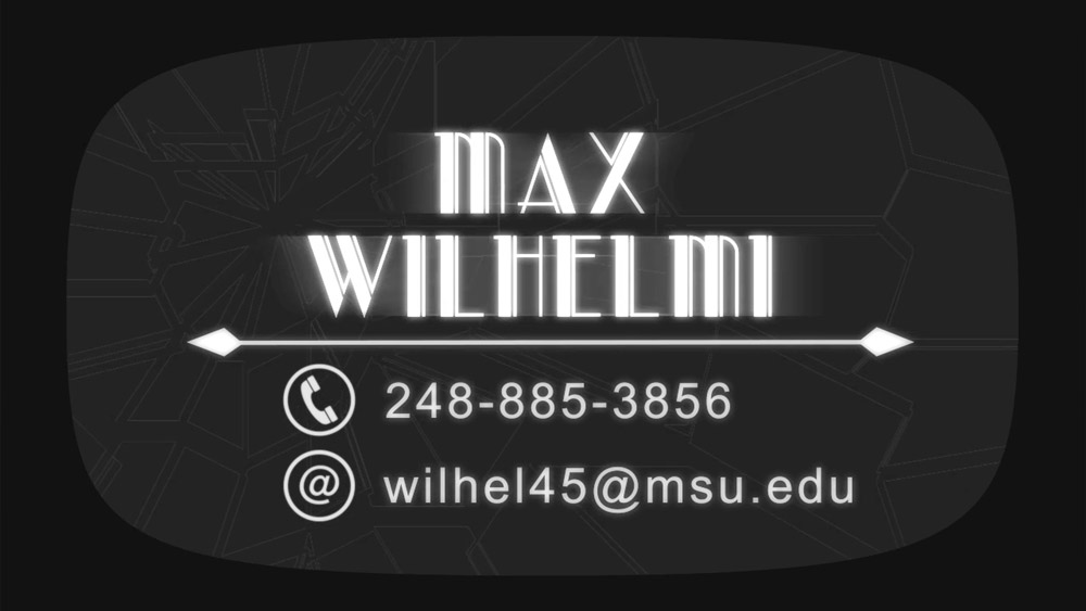Max Wilhelmi Showreel Screenshot