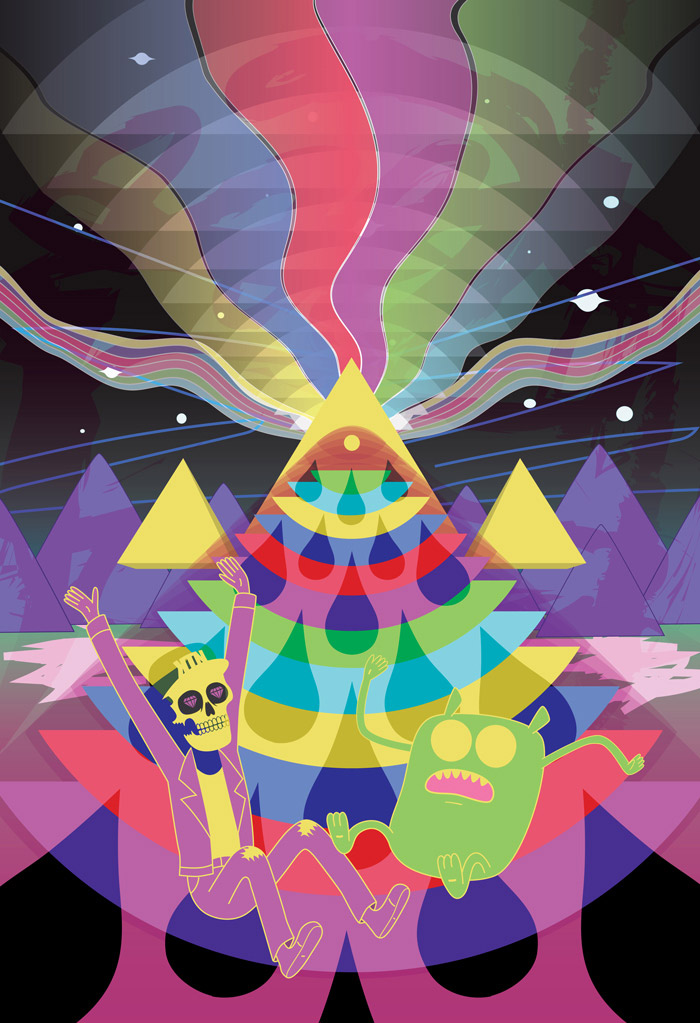 Feed Me and Kill the Noise poster based on music video for Far Away