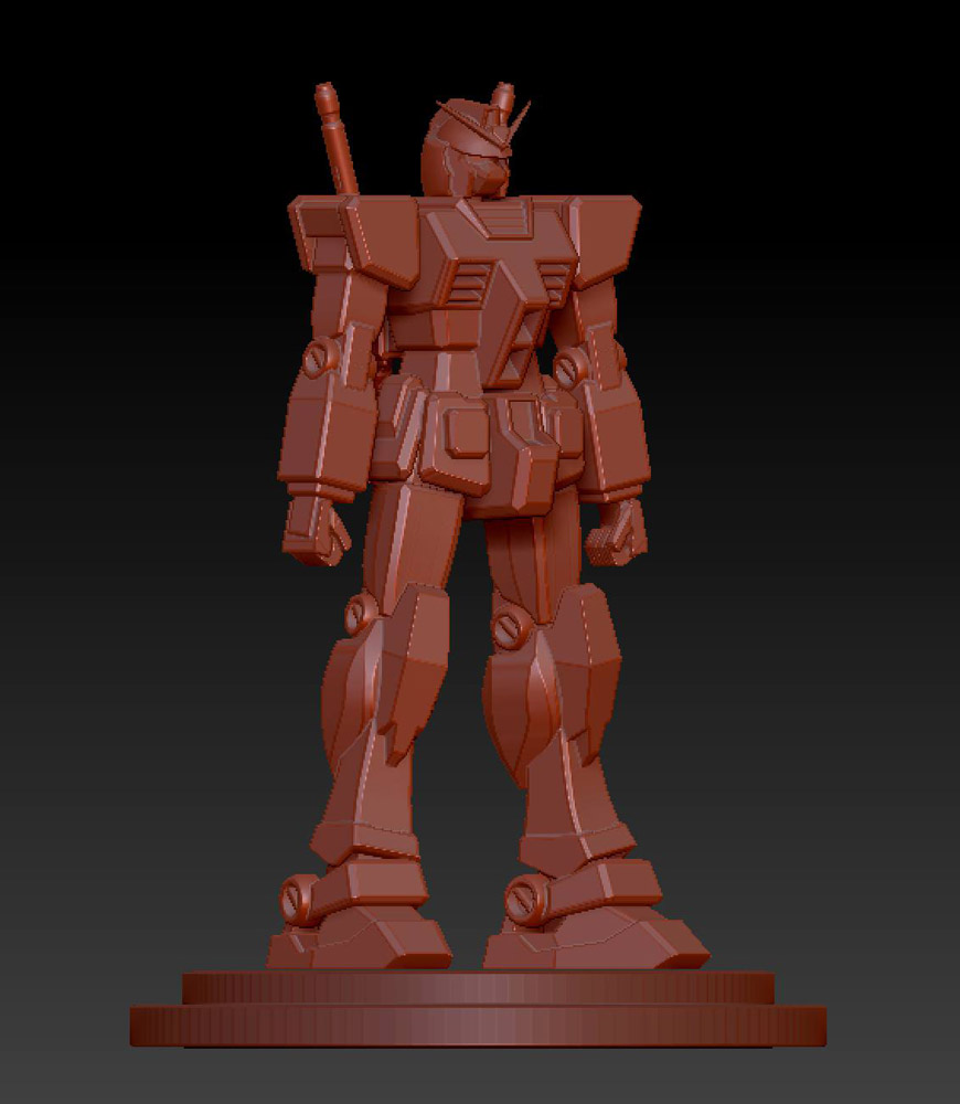 Zbrush Sculpt of RX-78-2 from Gundam Series