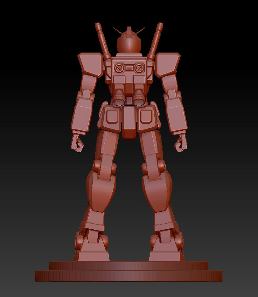 Zbrush Sculpt of RX-78-2 from Gundam Series