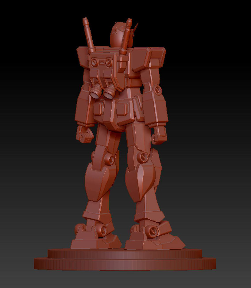 Zbrush Sculpt of RX-78-2 from Gundam Series