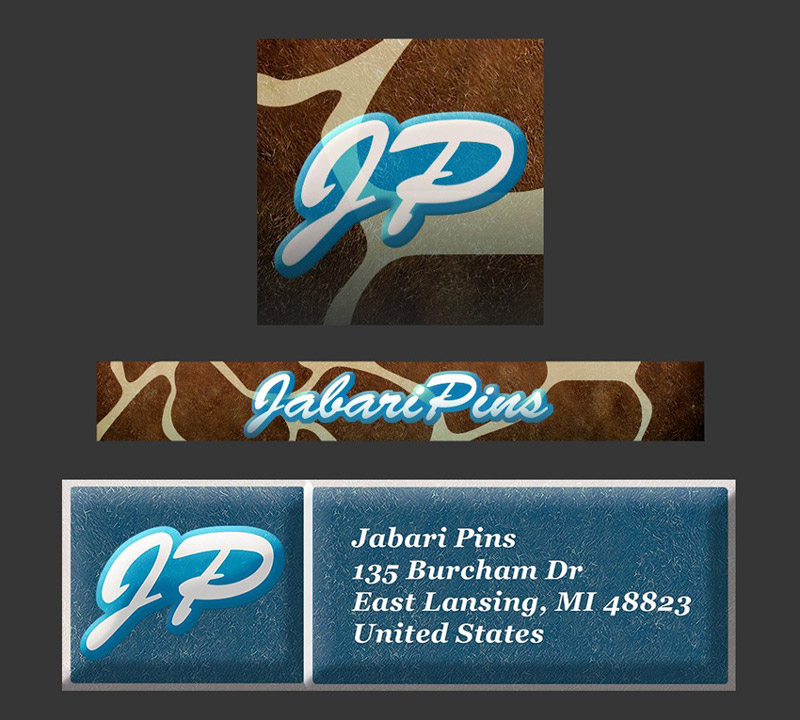 Logos Designed for Jabari Pins Etsy Page
